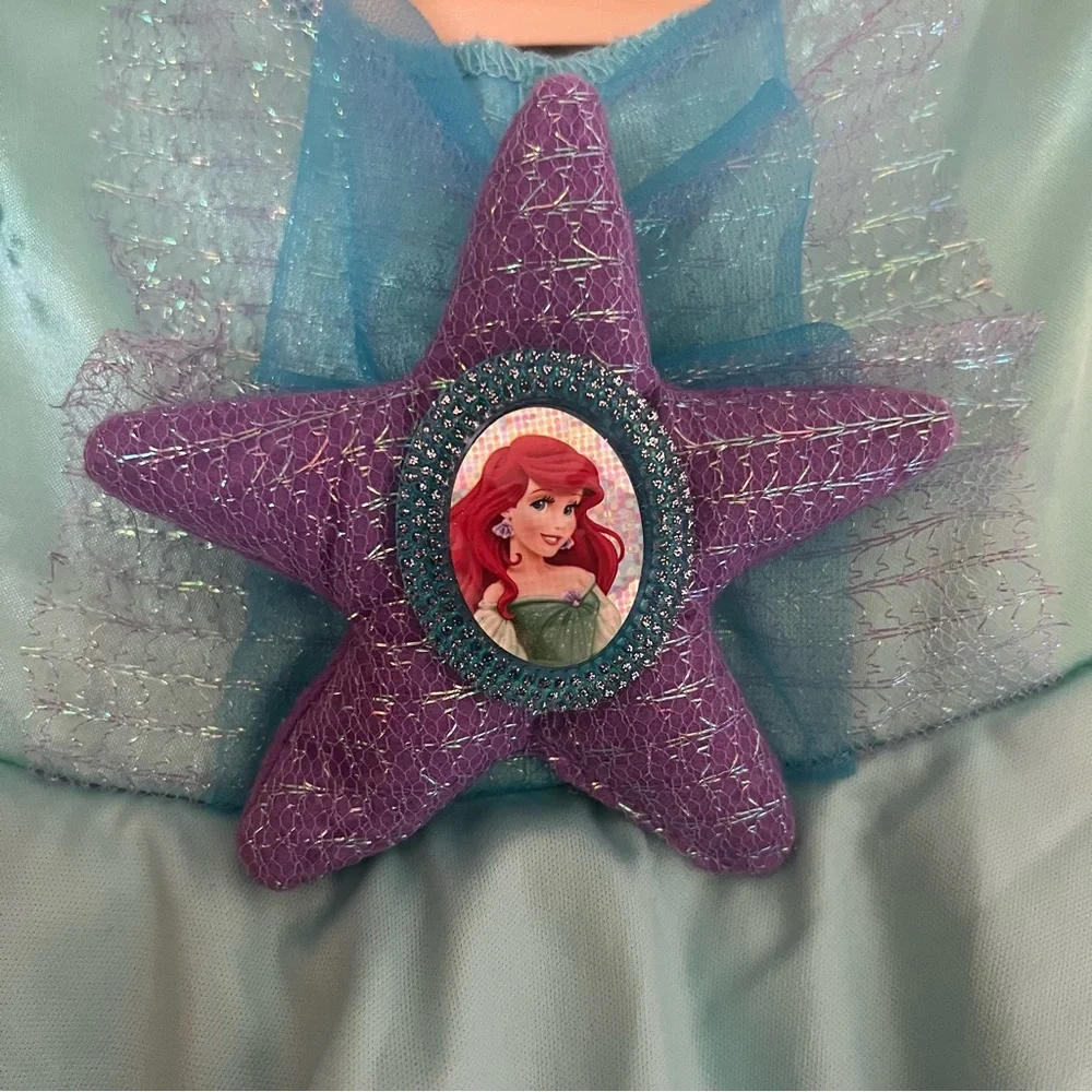 Disney Baby little mermaid Ariel costume dress 12-18 months slippers Halloween